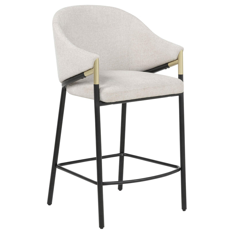 Chadwick Fabric Upholstered Counter Height Chair Beige (Set of 2) - 183436N