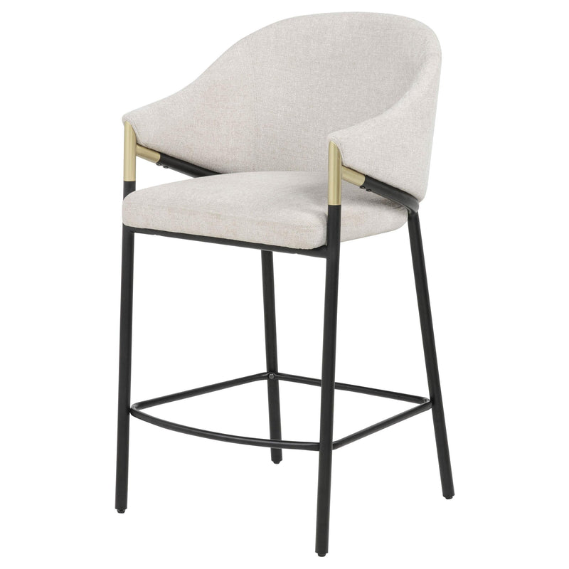 Chadwick Fabric Upholstered Counter Height Chair Beige (Set of 2) - 183436N