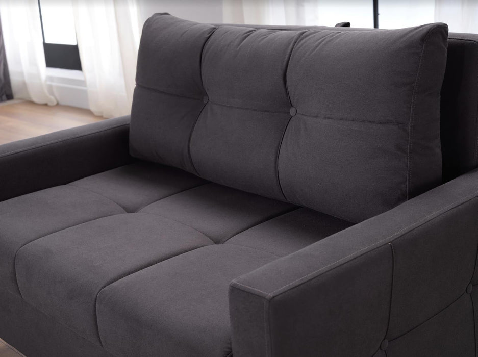 Chair And A Half (Zigana Charcoal) - Gate FurnitureLiving Room Chair