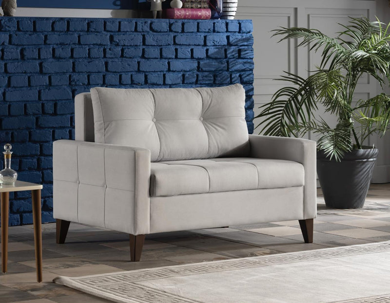 Chair And A Half (Zigana Light Grey) - Lara FurnitureLiving Room Chair