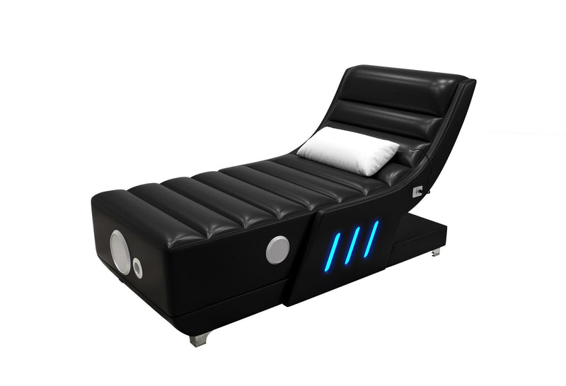 Chaise with Bluetooth Speaker, Subwoofer, Multi Color LED Light, USB Charger - S195-CH