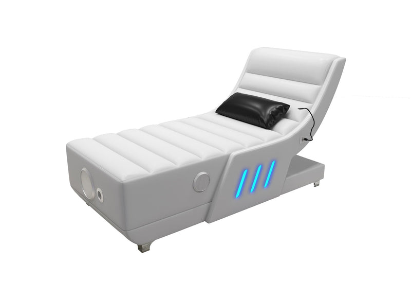 Chaise with Bluetooth Speaker, Subwoofer, Multi Color LED Light, USB Charger - S197-CH