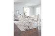 Chalanna White Dining Table and 8 Chairs - Gate FurnitureDining Room Set