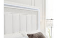 Chalanna White Queen Upholstered Storage Bed - Gate FurnitureQueen Bed