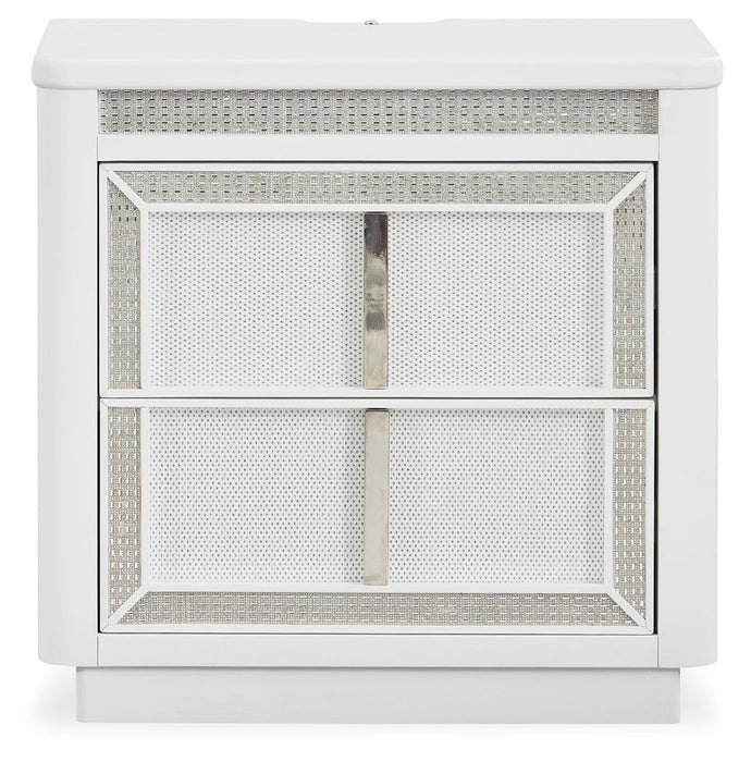 Chalanna White Upholstered Panel Storage Bedroom Set - Gate FurnitureBedroom Set