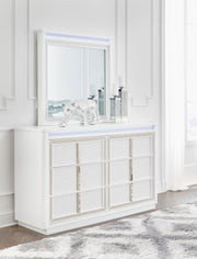 Chalanna White Upholstered Panel Storage Bedroom Set from Ashley - Lara Furniture
