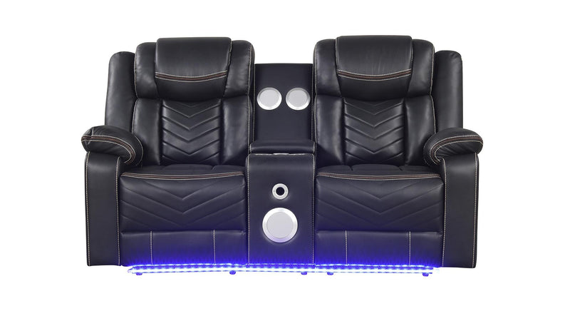 Challenger Loveseat Black - Challenger Loveseat Black