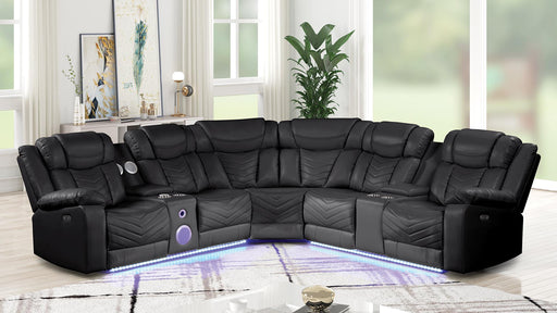 Challenger Sectional Sofa Black - Challenger Sectional Sofa Black