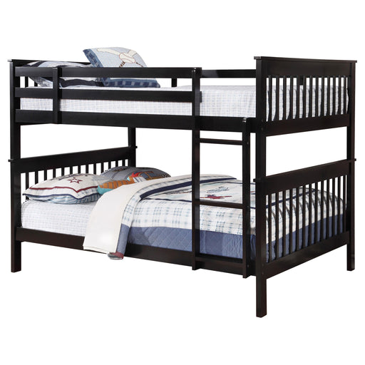 Chapman Wood Full Over Full Bunk Bed Black - 460359