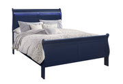 Charlie Blue Full Bed With Led - Lara FurnitureFull Bed