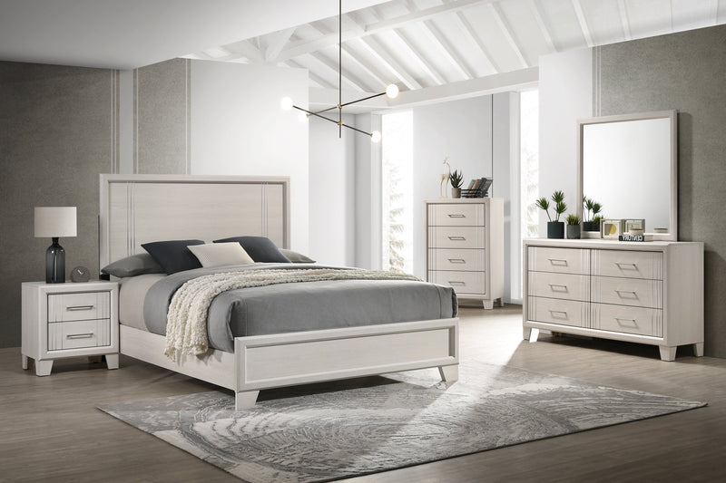 Charlie White Panel Bedroom Set - Lara FurnitureBedroom Set