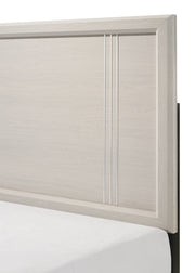 Charlie White Queen Panel Bed - Lara FurnitureQueen Bed