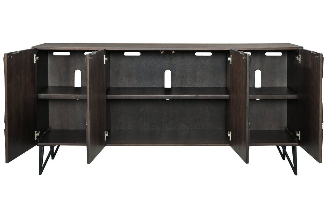Chasinfield Dark Brown 72" TV Stand - Gate FurnitureTV Stand