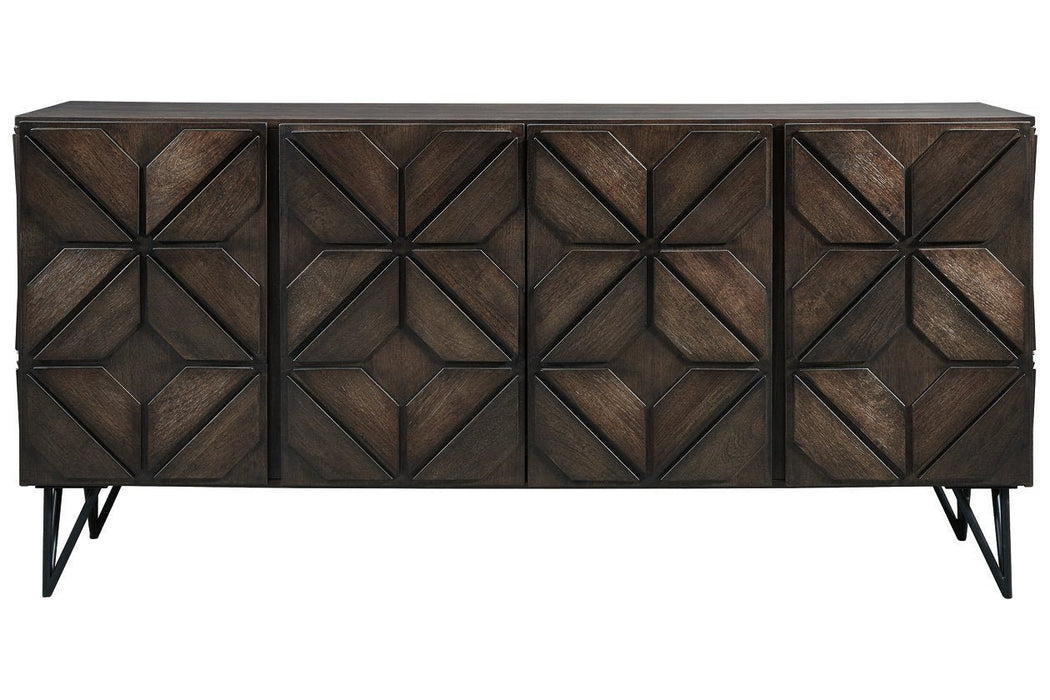 Chasinfield Dark Brown 72" TV Stand - Gate FurnitureTV Stand