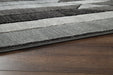 Chayse Black/Gray 5' x 6'7" Rug - Gate FurnitureRugs