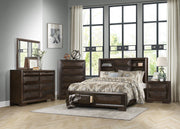 Chesky Bookcase Storage Platform Bedroom Set - Lara FurnitureBedroom Set
