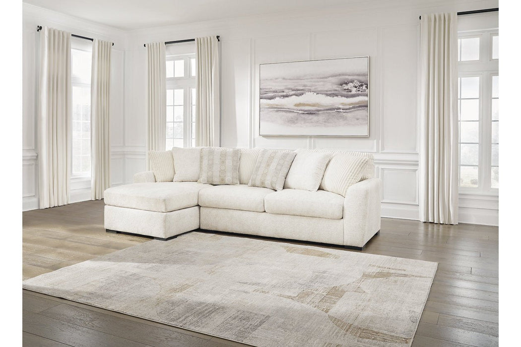 Chessington Ivory 2 - Piece LAF Chaise Sectional - Gate FurnitureSectional