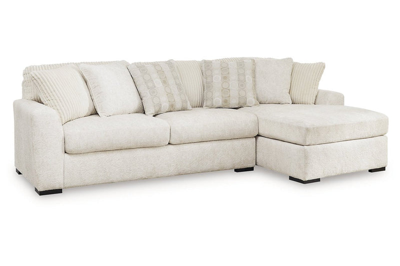 Chessington Ivory 2 - Piece RAF Chaise Sectional - Lara FurnitureSectional