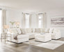 Chessington Ivory 4 - Piece LAF Chaise Sectional - Gate FurnitureSectional
