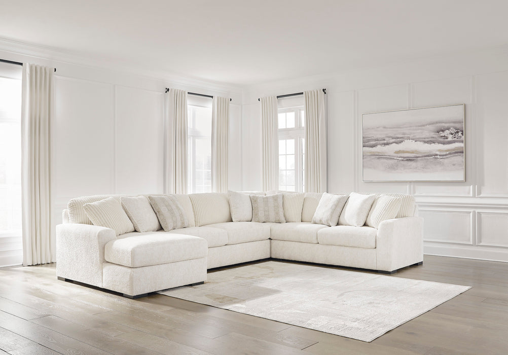 Chessington Ivory 4 - Piece LAF Chaise Sectional - Gate FurnitureSectional