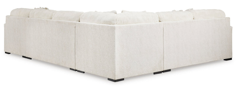 Chessington Ivory 4 - Piece RAF Chaise Sectional - Lara FurnitureSectional