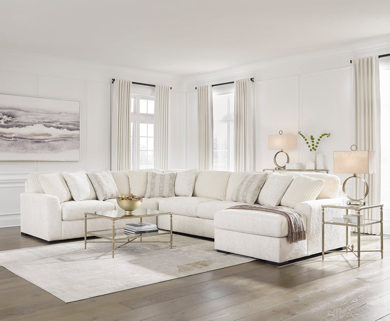 Chessington Ivory 4 - Piece RAF Chaise Sectional - Lara FurnitureSectional