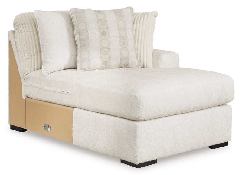 Chessington Ivory 4 - Piece RAF Chaise Sectional - Lara FurnitureSectional