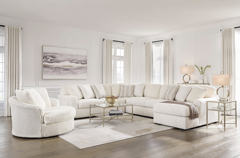 Chessington Ivory 4 - Piece RAF Chaise Sectional - Lara FurnitureSectional