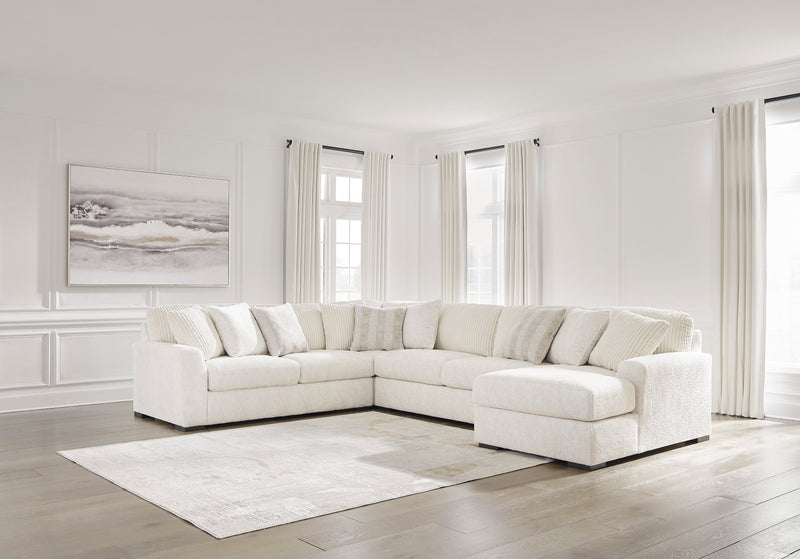 Chessington Ivory 4 - Piece RAF Chaise Sectional - Lara FurnitureSectional