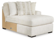 Chessington Ivory 4-Piece Sectional and Oversized Accent Ottoman - 61904U1