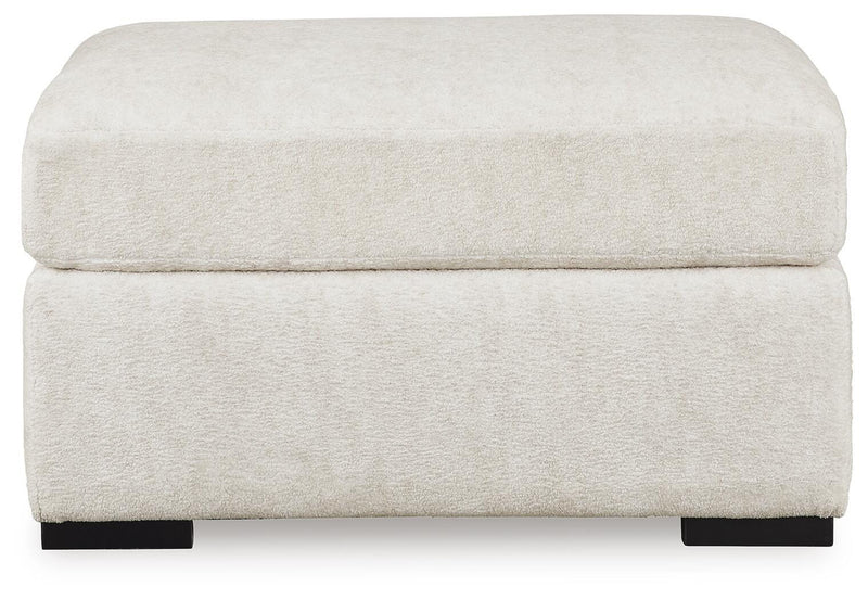 Chessington Ivory 4-Piece Sectional and Oversized Accent Ottoman - 61904U1