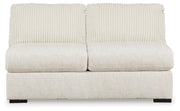 Chessington Ivory Armless Loveseat - 6190434
