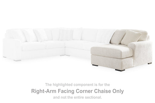 Chessington Ivory Right-Arm Facing Corner Chaise - 6190417