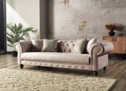 Chester Stationary Livingroom Sofa Cream in Cream - 101-CHE-H01-3