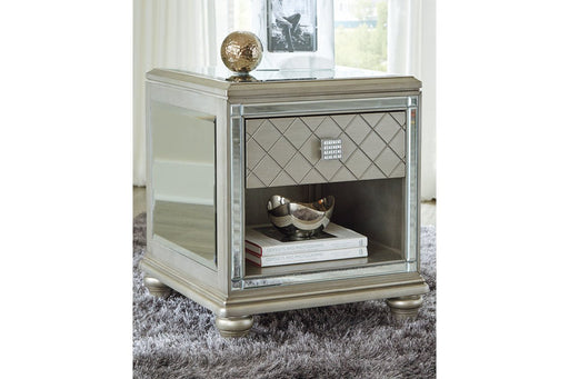 Chevanna Platinum End Table - Gate FurnitureEnd Table