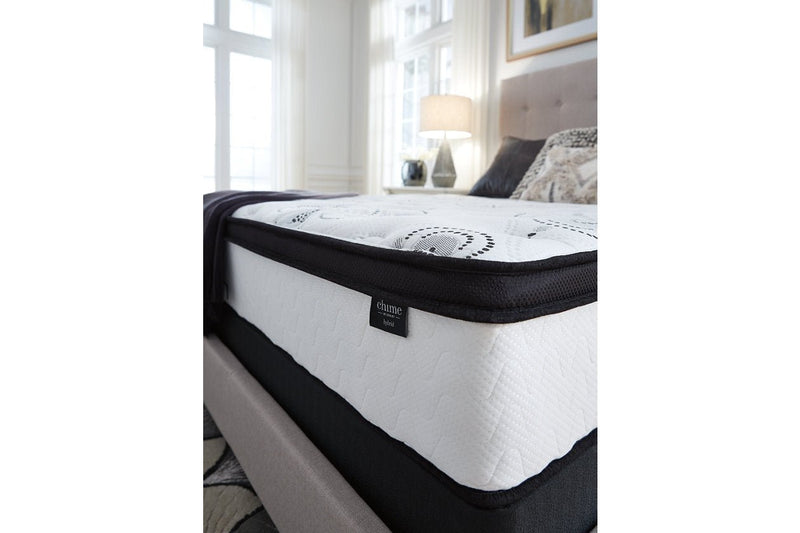 Chime 12 Inch Hybrid White Queen Mattress in a Box - Lara FurnitureQueen Mattress