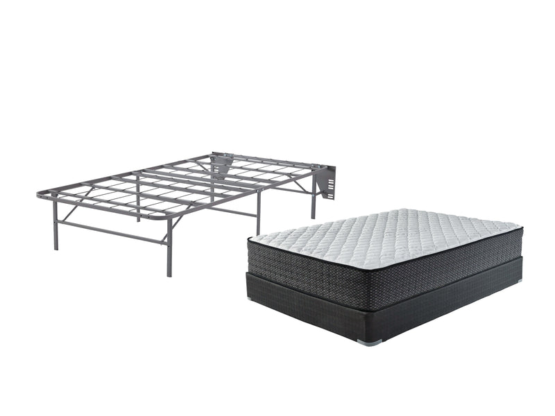 Chime 12 Inch Memory Foam Mattress with Foundation in White - PKG010307