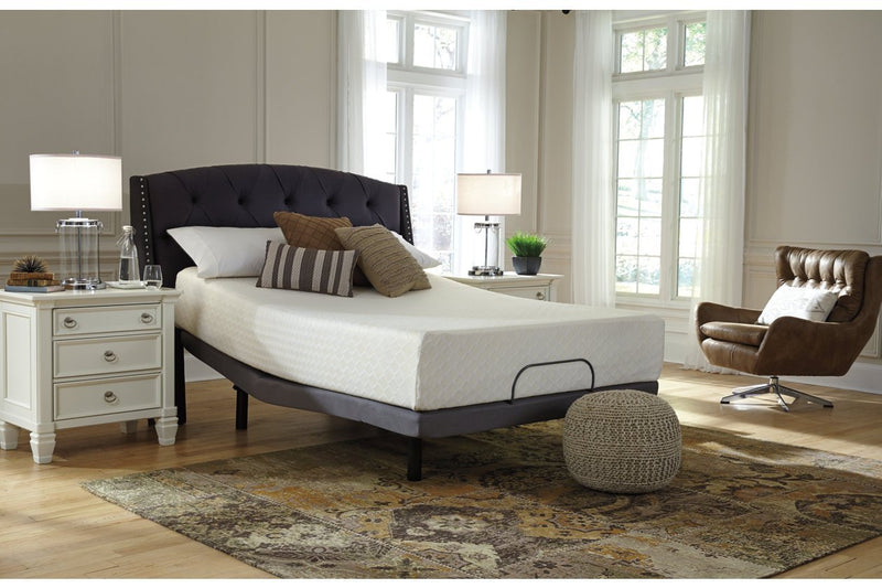 Chime 12 Inch Memory Foam White Queen Mattress in a Box - Gate FurnitureQueen Mattress