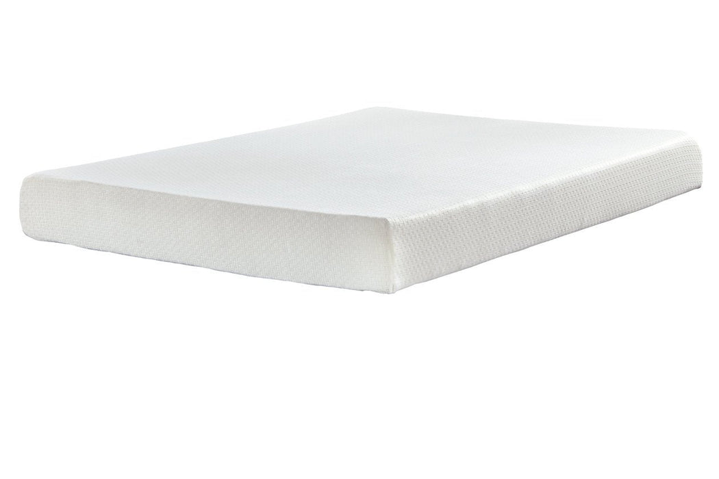 Chime 8 Inch Memory Foam White Queen Mattress in a Box - Gate FurnitureQueen Mattress