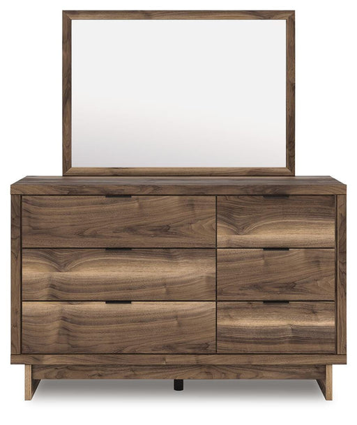 Chirason Twin Panel Bed with Storage, Dresser and Mirror - PCB3367B30