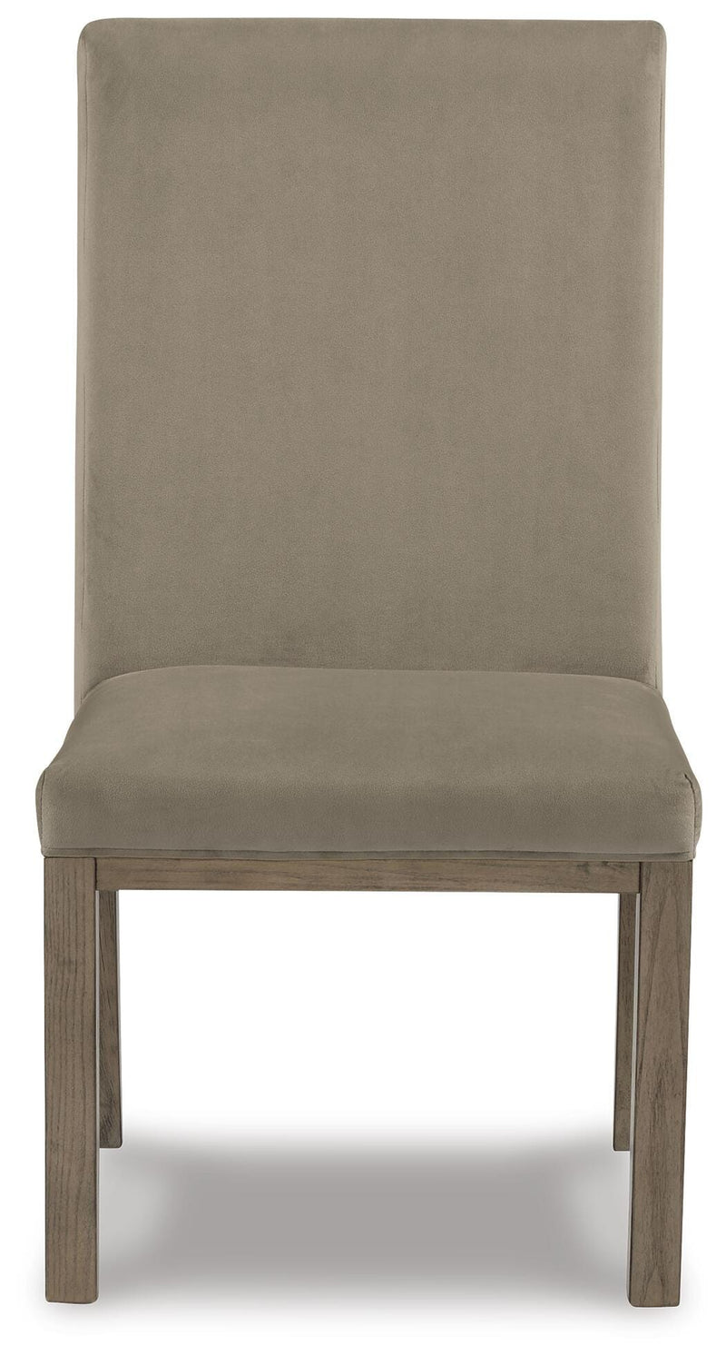 Chrestner Gray/Brown Dining Chair (Set of 2) - D983-01X2