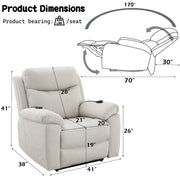 Chriki Power Recliner w/Lift & Heating & Massage - LV04271