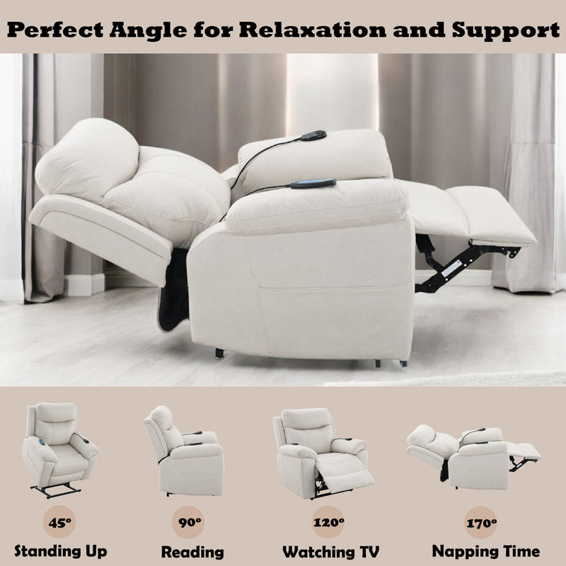 Chriki Power Recliner w/Lift & Heating & Massage - LV04271