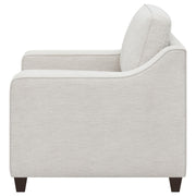 Christine Upholstered Sloped Arm Accent Chair Beige - 552063