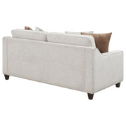 Christine Upholstered Sloped Arm Sofa Beige - 552061