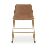 Ciabori Brown/Gold Dining Chair, Set of 2 - PCD373-02