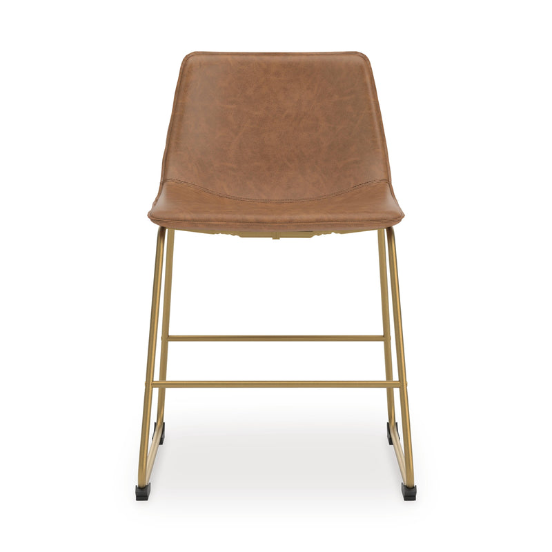 Ciabori Brown/Gold Dining Chair, Set of 2 - PCD373-02