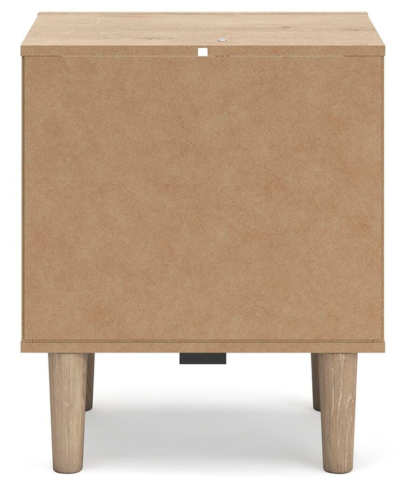 Cielden Queen Upholstered Bed with Roll Slats, Dresser, Mirror, Chest and Nightstand in Soft Gray - PKG022908