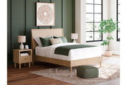 Cielden Two - tone Queen Platform Bed - Lara FurnitureQueen Bed