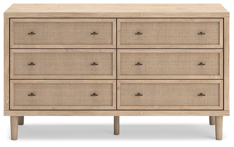 Cielden Two-tone Queen Upholstered Bed, Dresser and 2 Nightstands - B1199B20